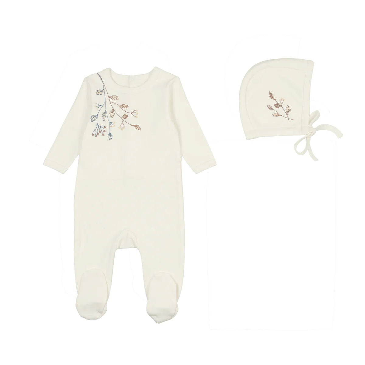 Budding Blossom Footie + Hat
