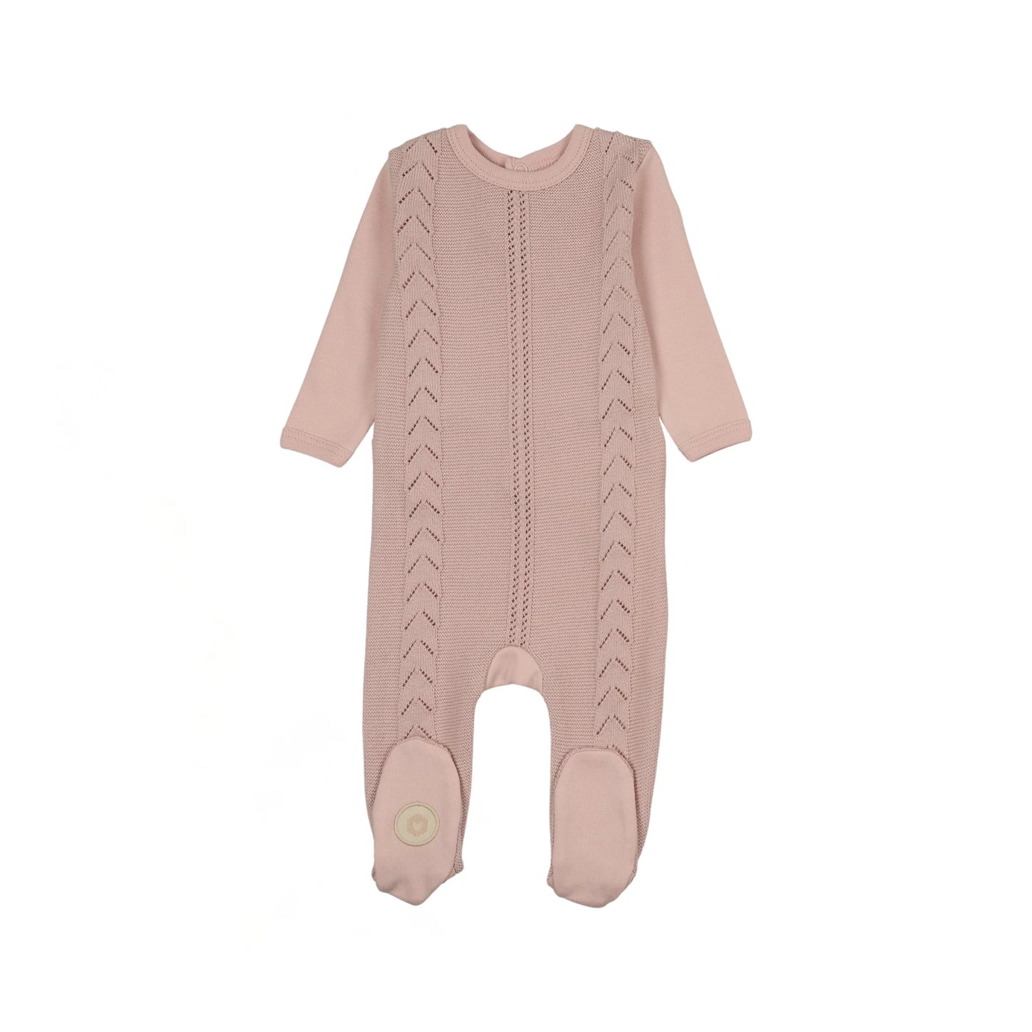 Cable Front Footie & Hat Set