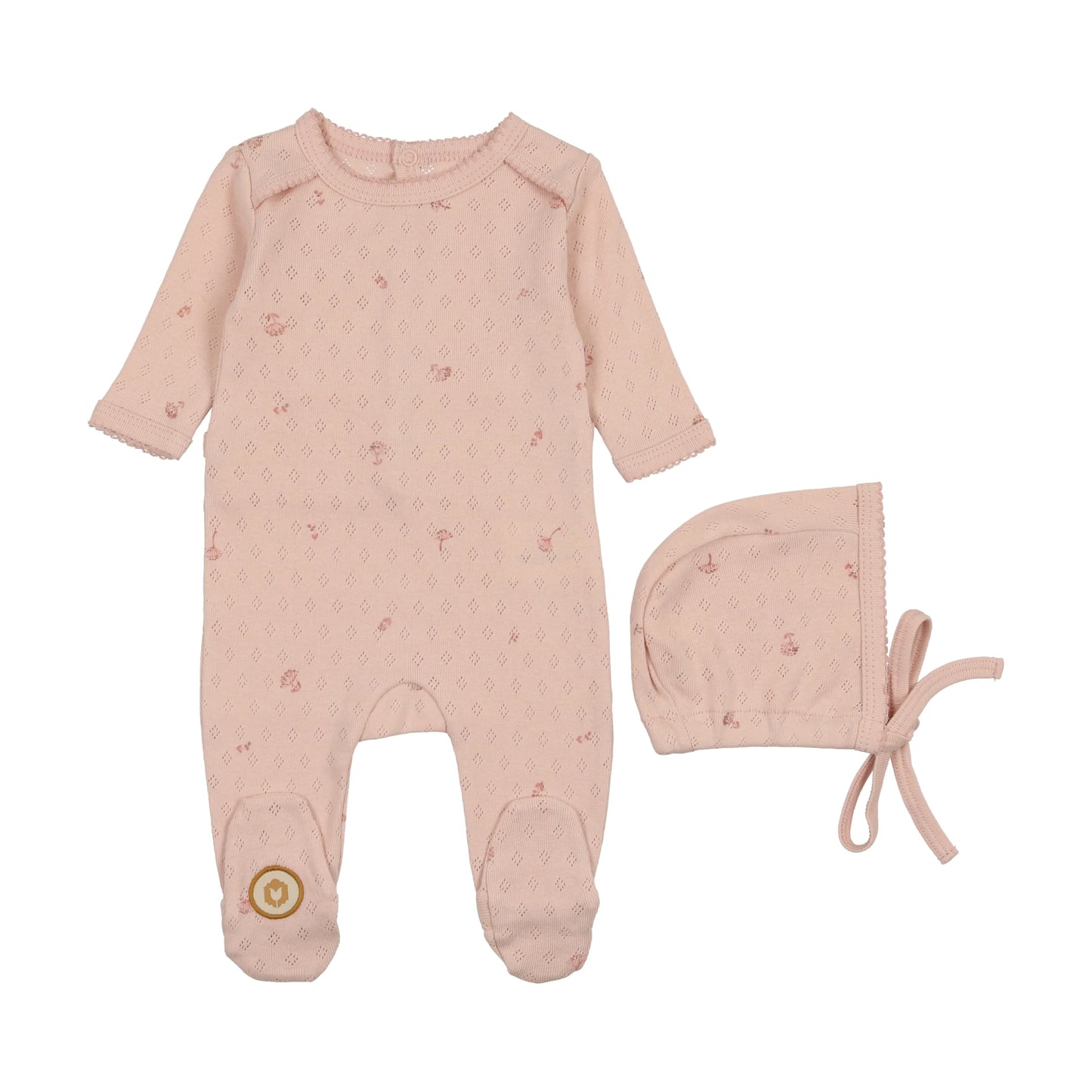 Pointelle Posies Footie