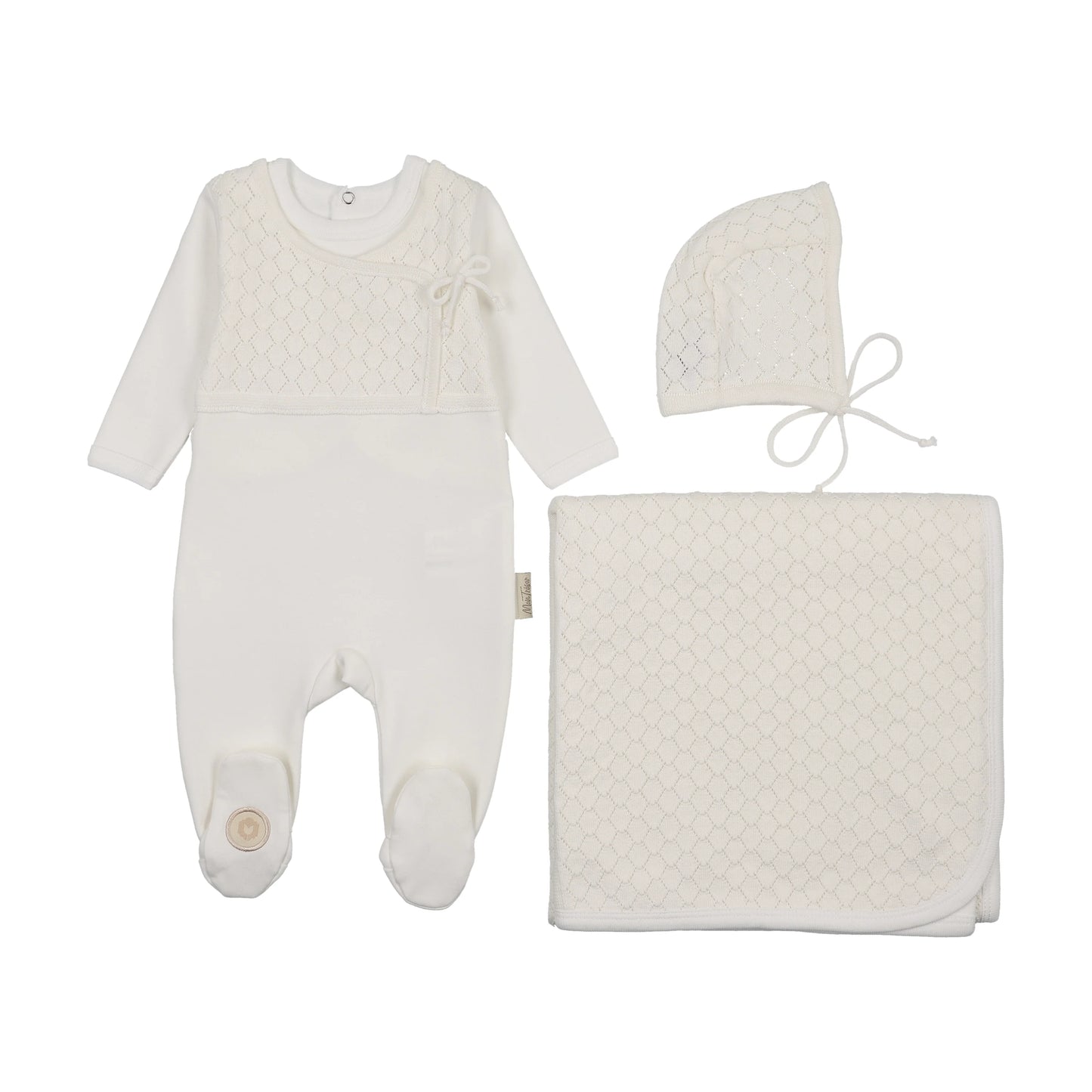 Pointelle Wrap Layette Set