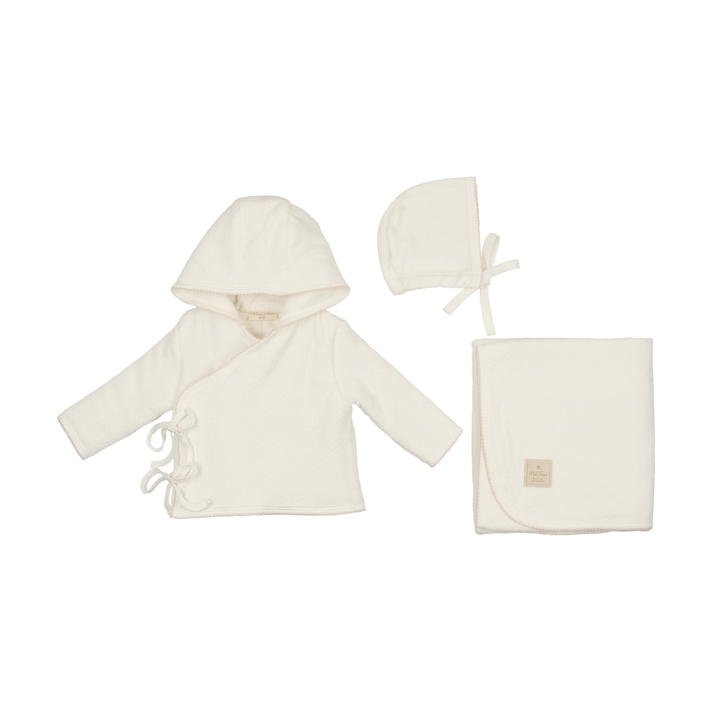 Scallop Wrap Jacket Layette Set