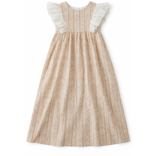 Belle Girls Ruffle Trim Maxi Jumper