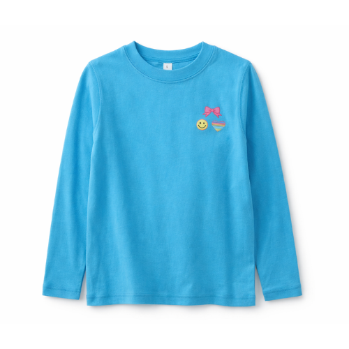 Belle Girls Long Sleeve Patch Tee