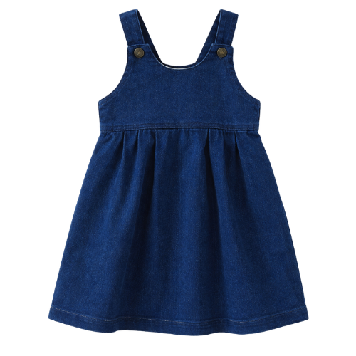 Belle Girls High-Waisted Denim Jumper