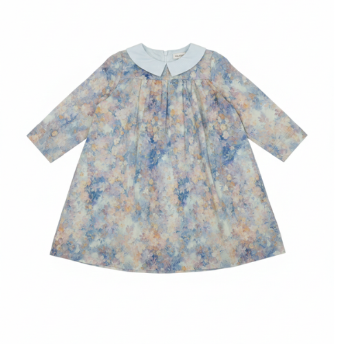 Belle Girls Long Sleeve Summertime Collared Dress