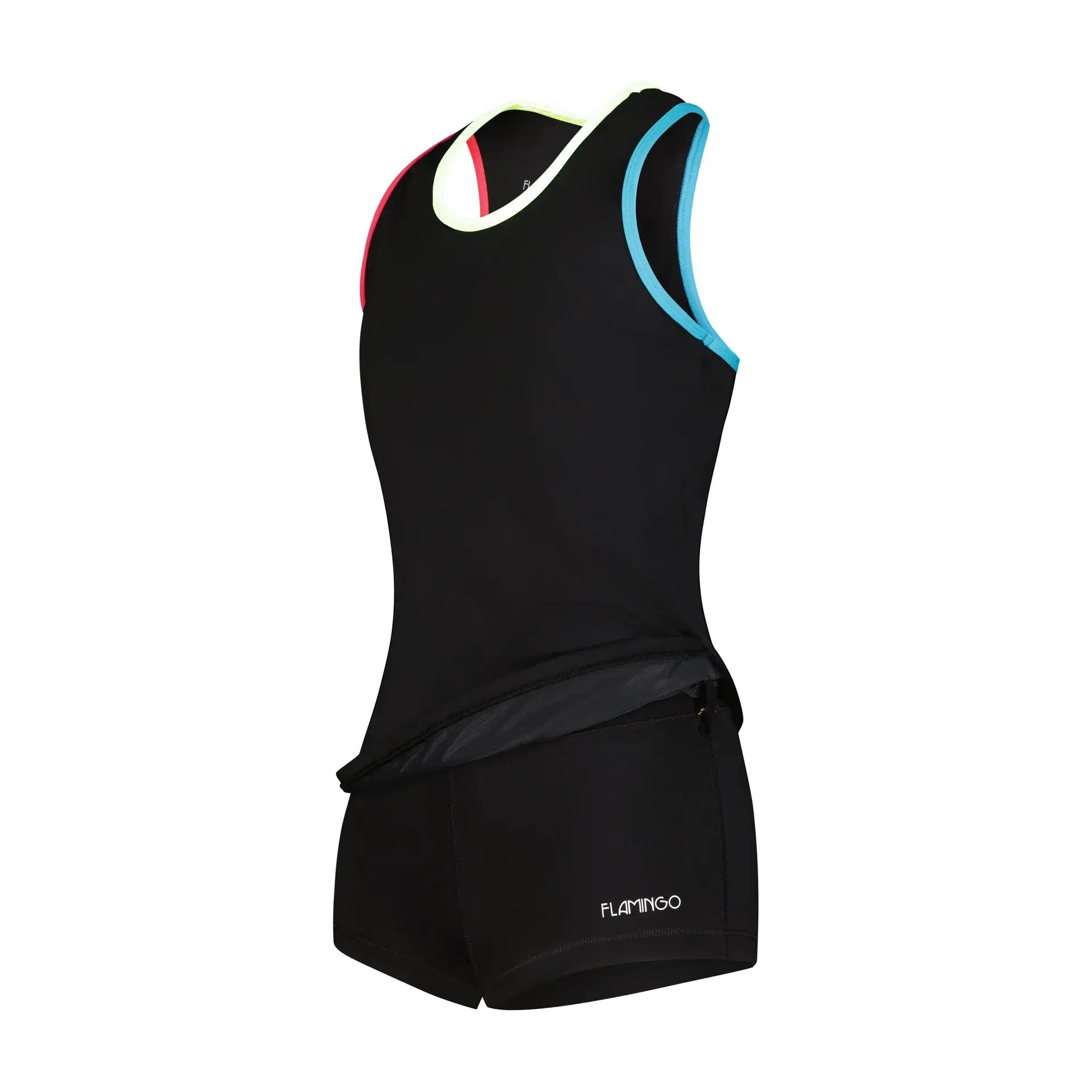 Flamingo Girls 2Z Set - Black/Coral