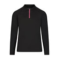 Flamingo Half Zip Logo Top - Coral