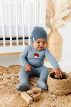 French Terry French Boy Footie + Beanie