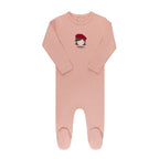French Terry French Girl Footie + Beanie