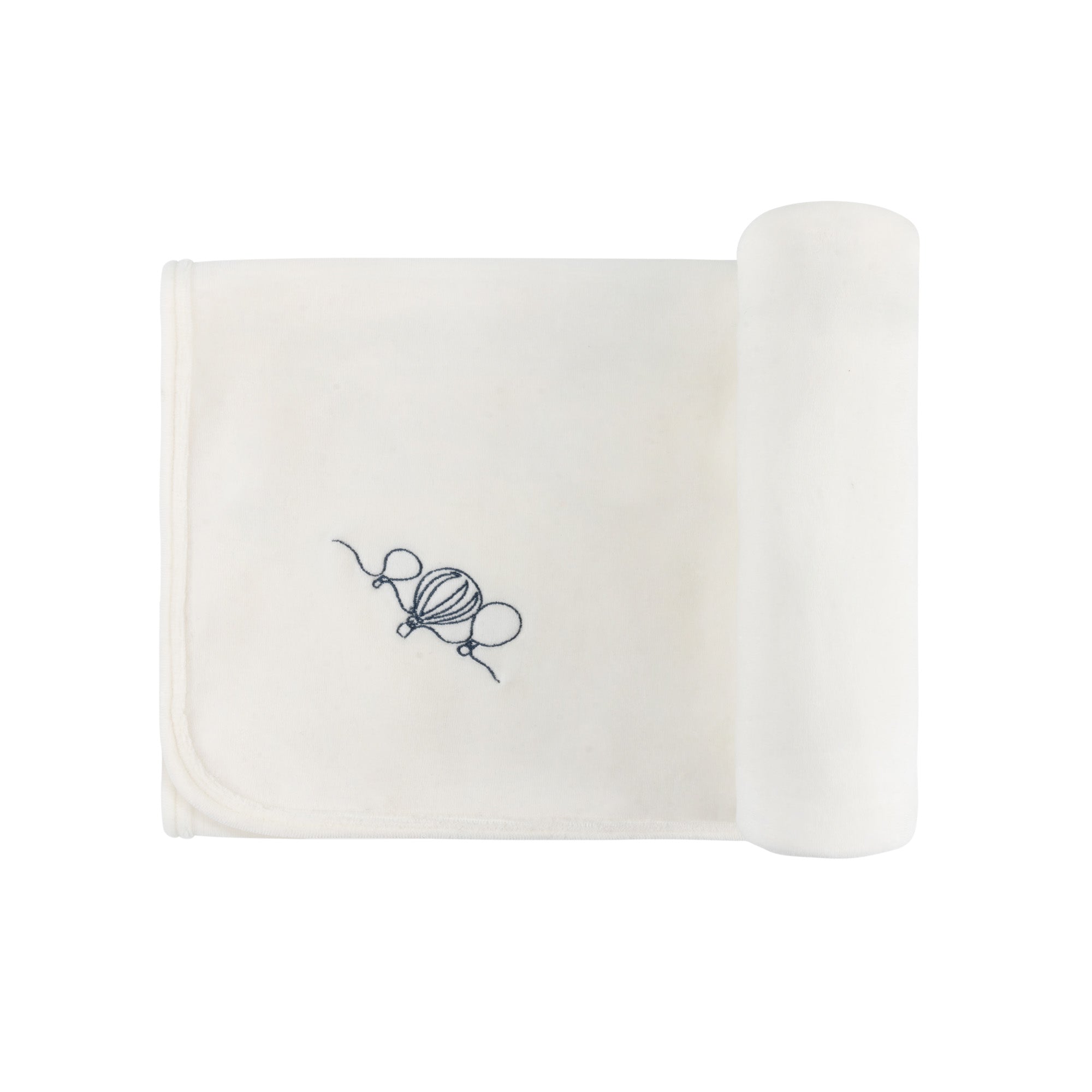 Ely's & co Velour Embroidered Hot Air Balloon Blanket