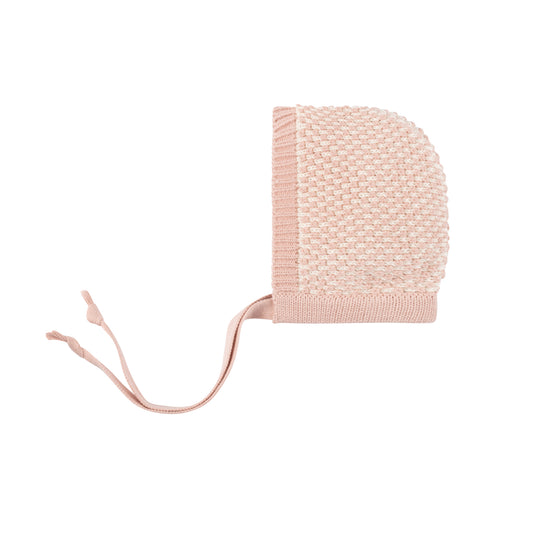 Ely's & co Bubble Knit Mauve Bonnet