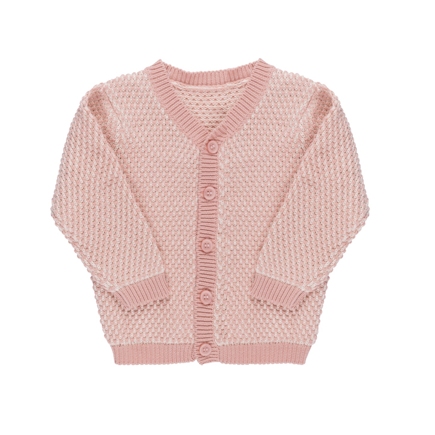 Ely's & co Bubble Knit Mauve Cardigan