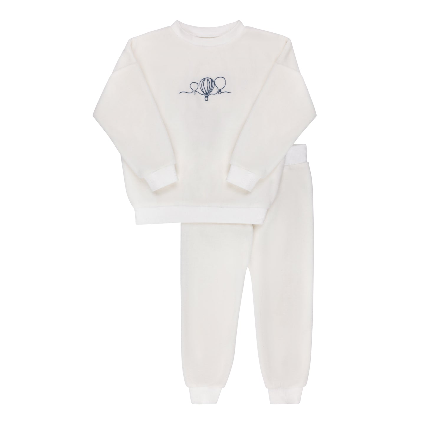 Ely's & co Velour Embroidered Hot Air Balloon Lounge Set