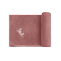 Ely's & co Velour Embroidered Flowers Blanket