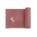Ely's & co Velour Embroidered Flowers Blanket