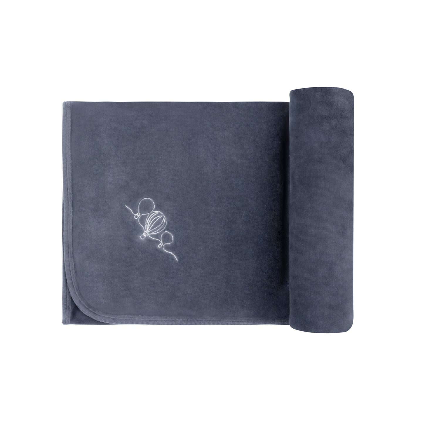 Ely's & co Velour Embroidered Hot Air Balloon Blanket