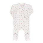 Velour Cluster Flower Footie