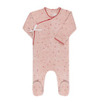 Velour Cluster Flower Footie