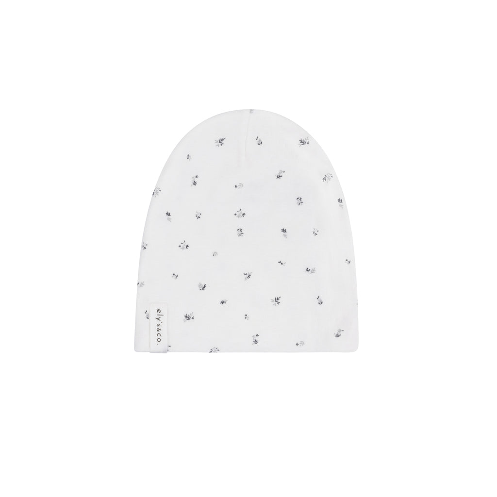Velour Cluster Leaf footie + beanie