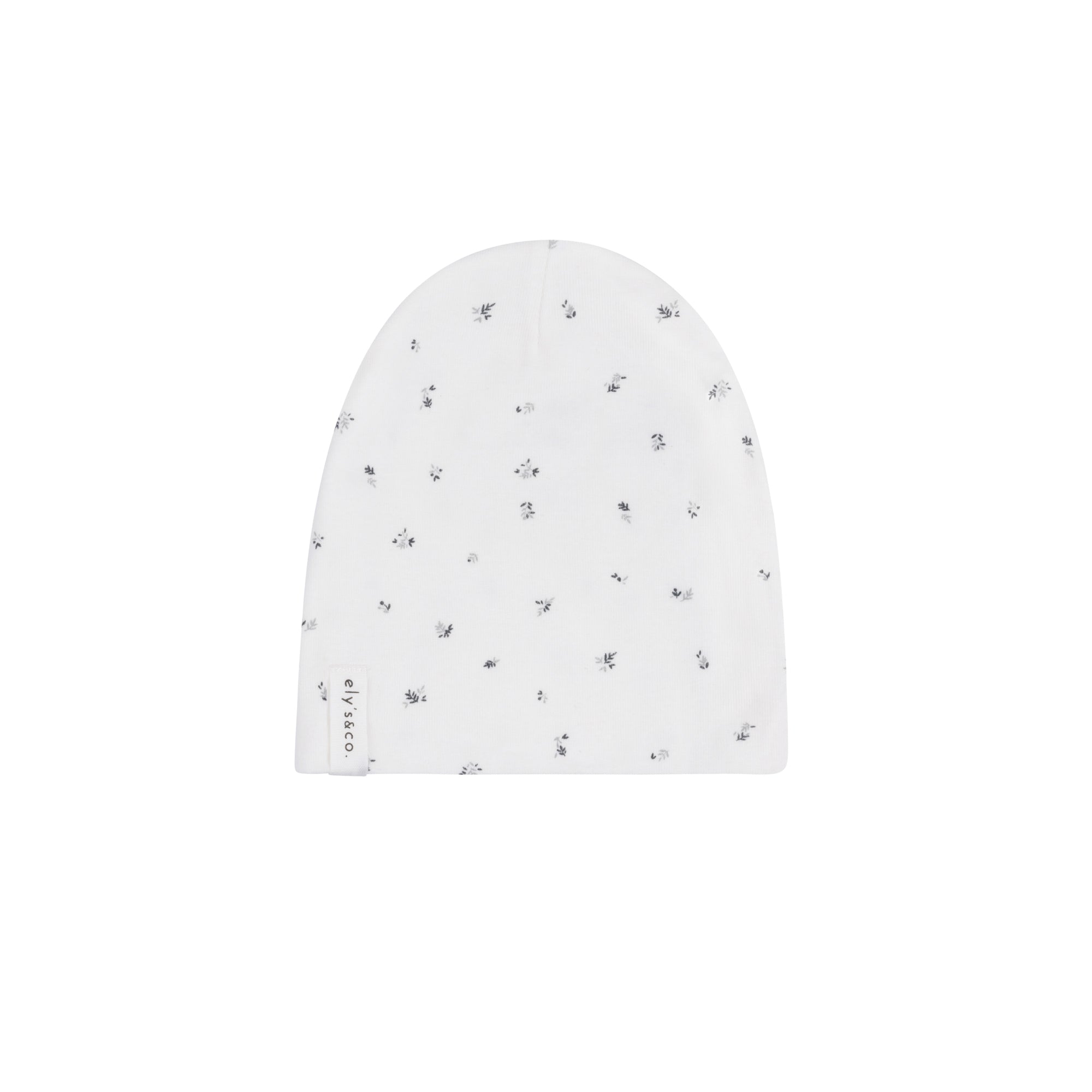 Velour Cluster Leaf footie + beanie