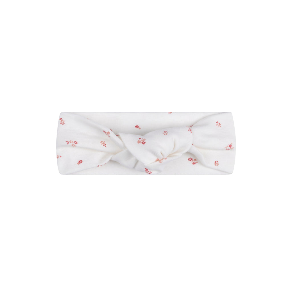Velour Cluster Flower Cotton Headband