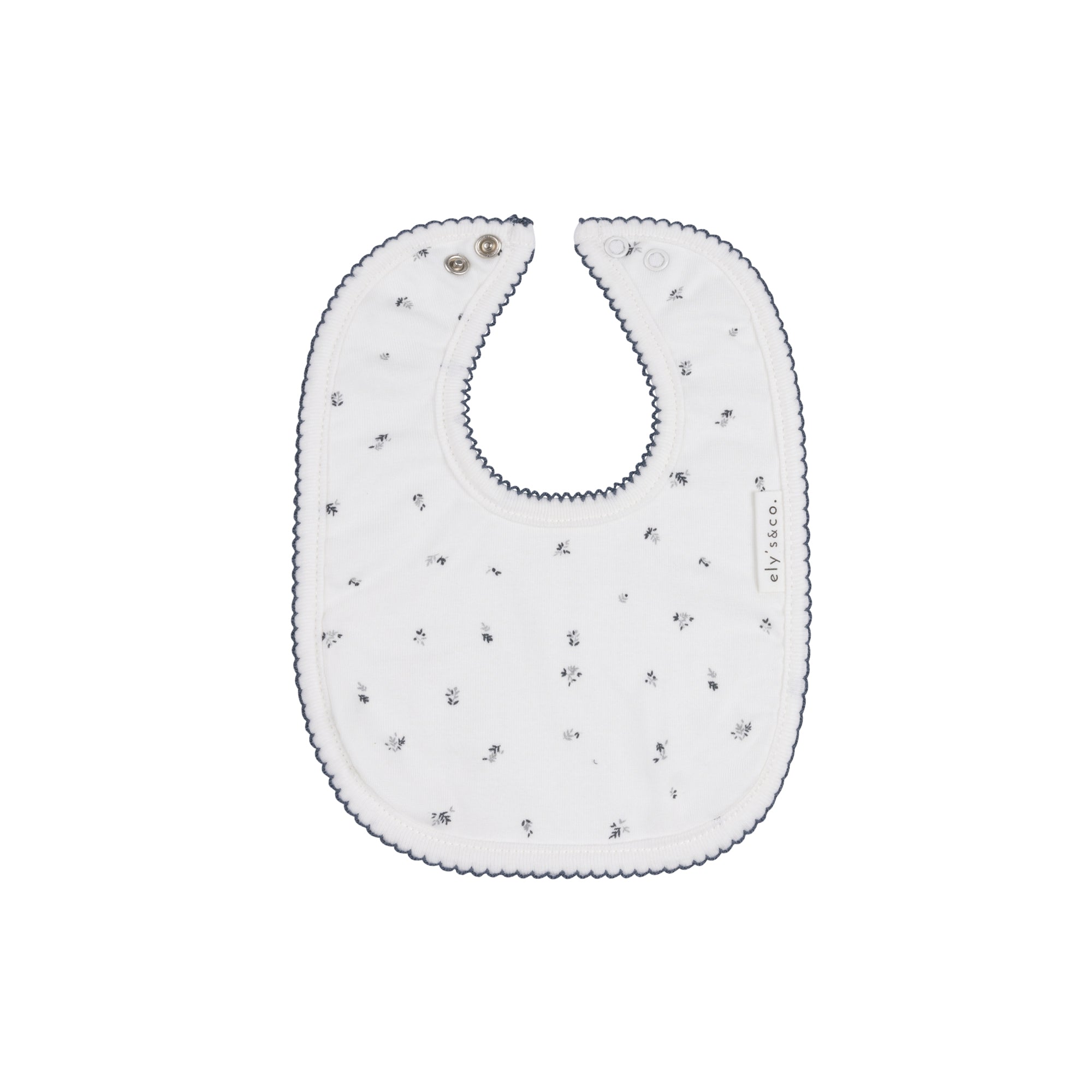 Velour Cluster Leaf Cotton Bib