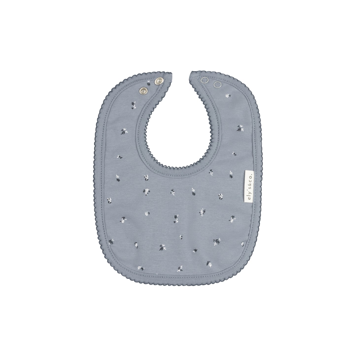 Velour Cluster Leaf Cotton Bib