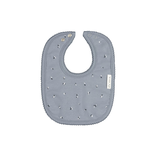 Velour Cluster Leaf Cotton Bib