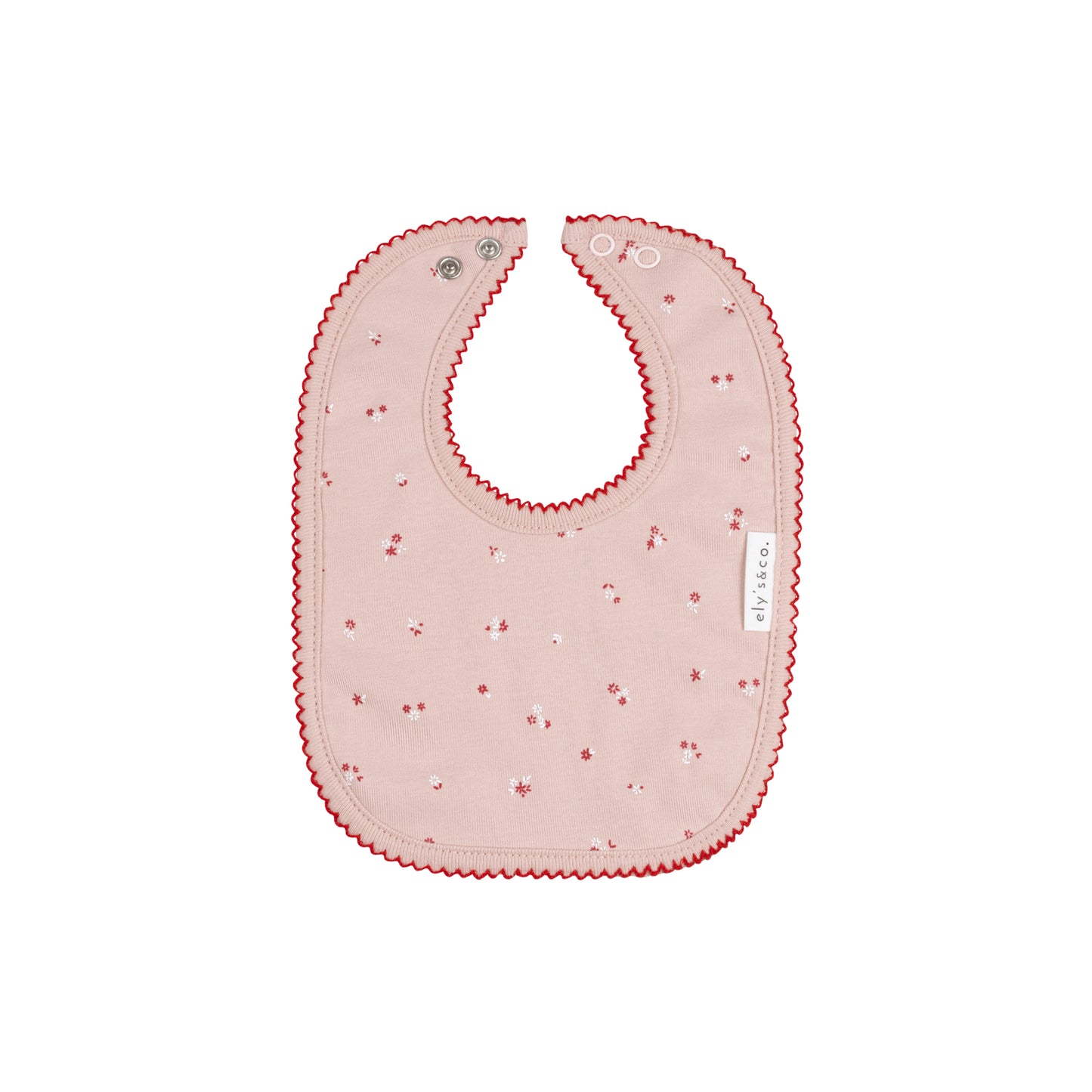 Velour Cluster Flower Cotton Bib