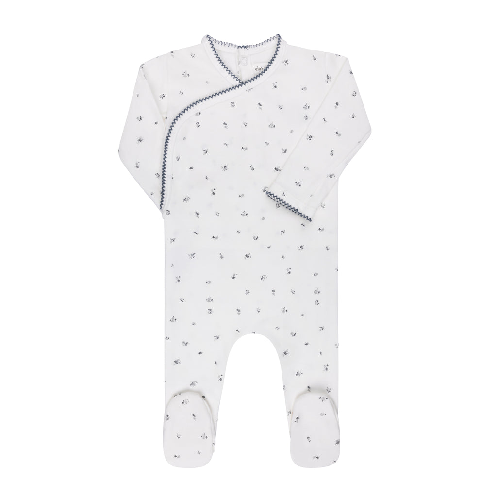 Velour Cluster Leaf footie + beanie