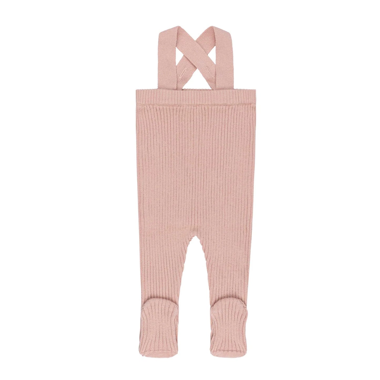 Ely's & co Bubble Knit Mauve Ribbed Overalls