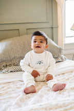 Ely's & co Velour Embroidered Hot Air Balloon Lounge Set