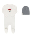 French Terry French Boy Footie + Beanie
