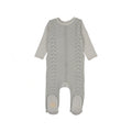 Cable Front Footie & Hat Set