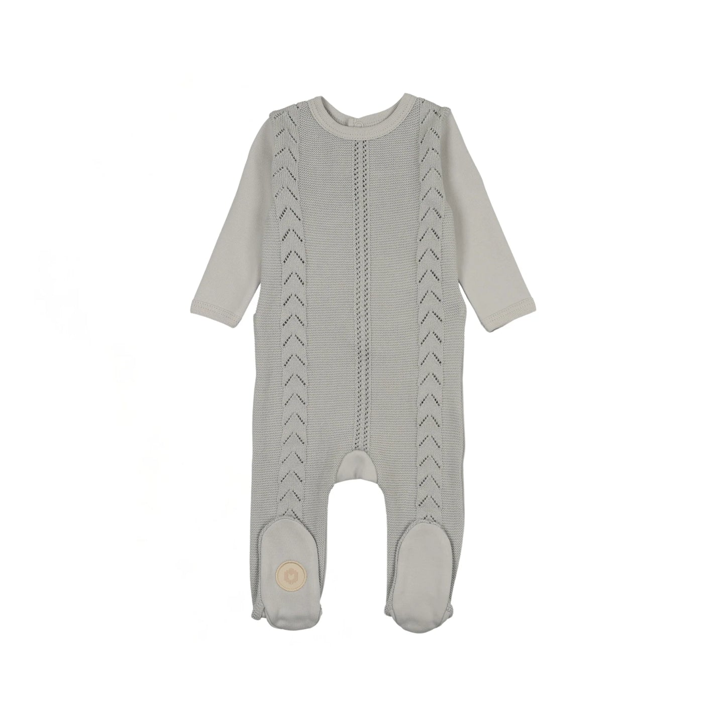 Cable Front Footie & Hat Set