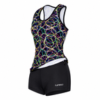 Flamingo Girls 2Z Set - Black/Multi Scribble