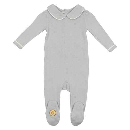 Collared Pointelle Footie