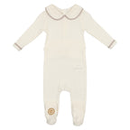 Collared Pointelle Footie
