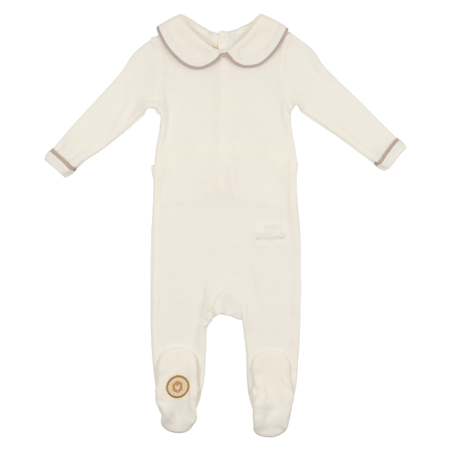 Collared Pointelle Footie