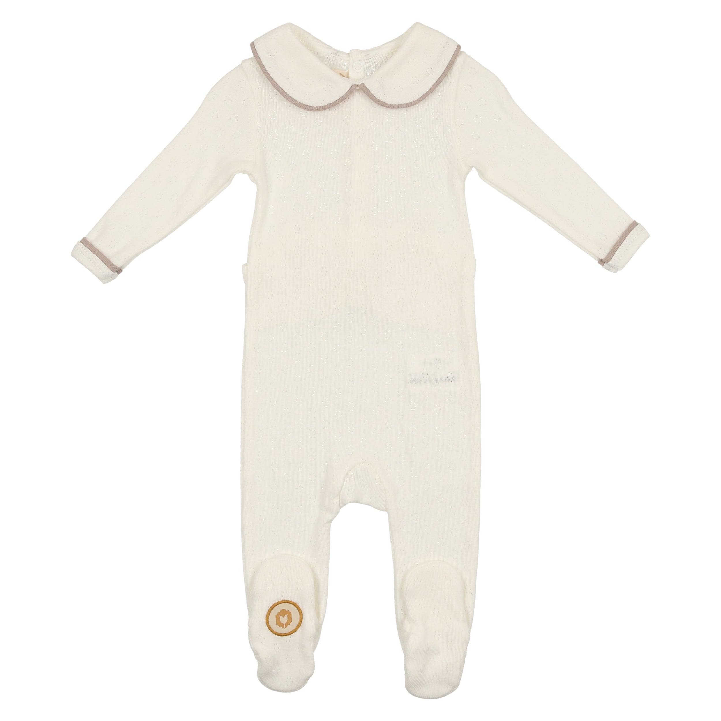 Collared Pointelle Footie