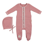 Dimple Dot Collection Footie + Hat