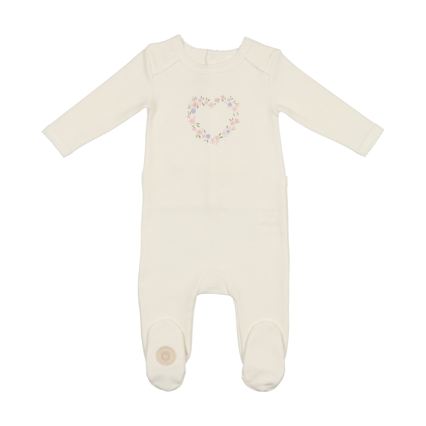 Floral Heart Footie IVO