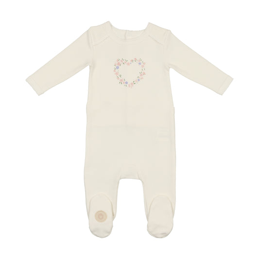 Floral Heart Footie IVO