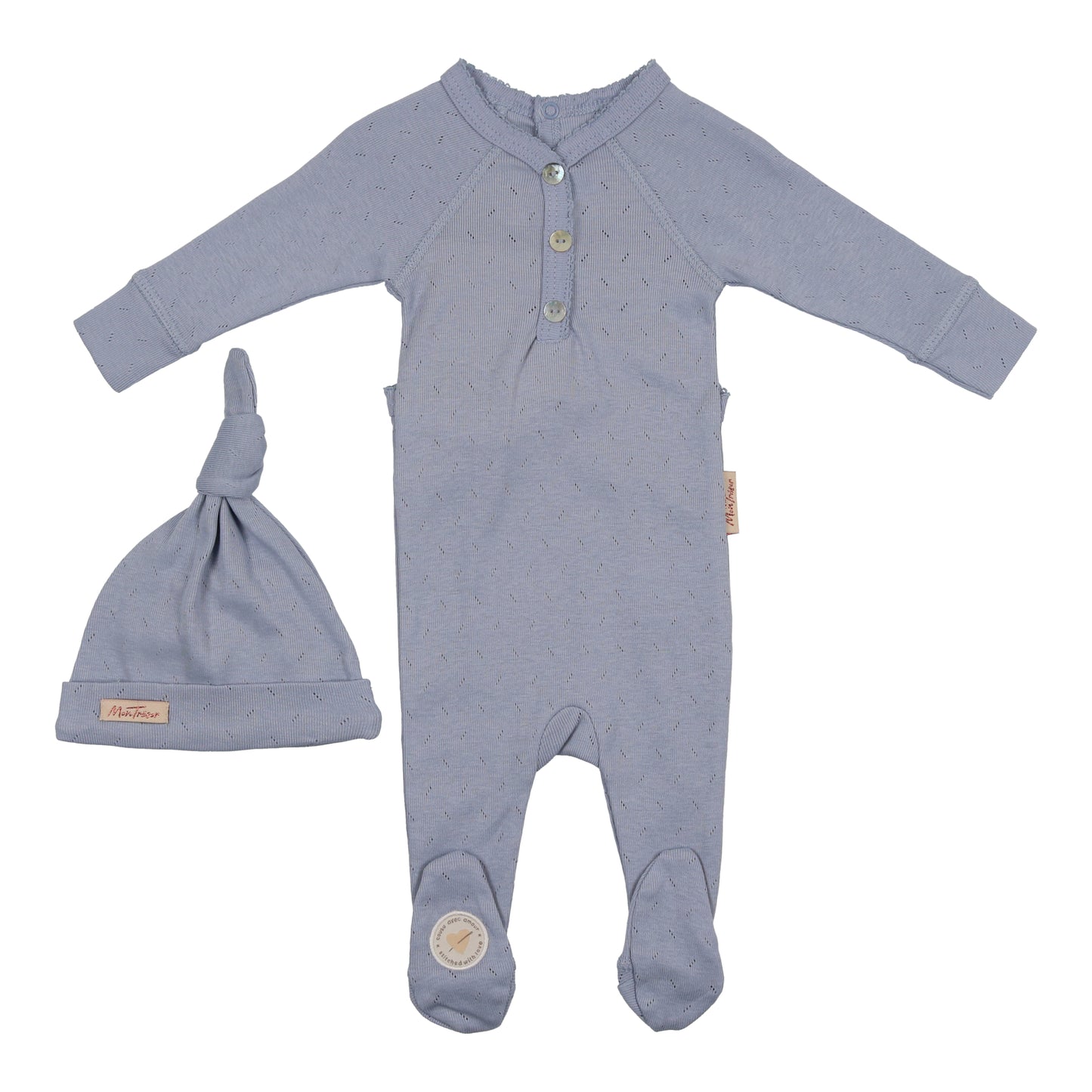 Huggable Henley Footie + Hat