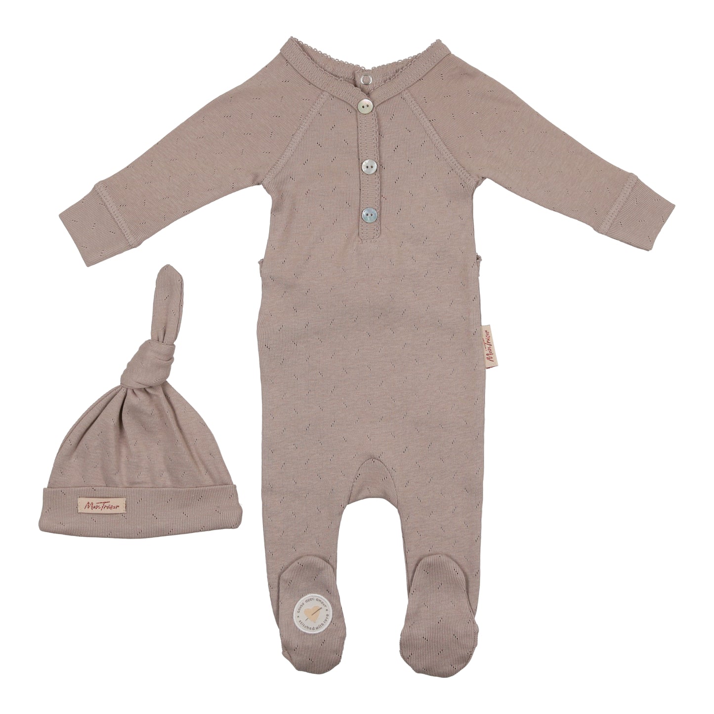 Huggable Henley Footie + Hat