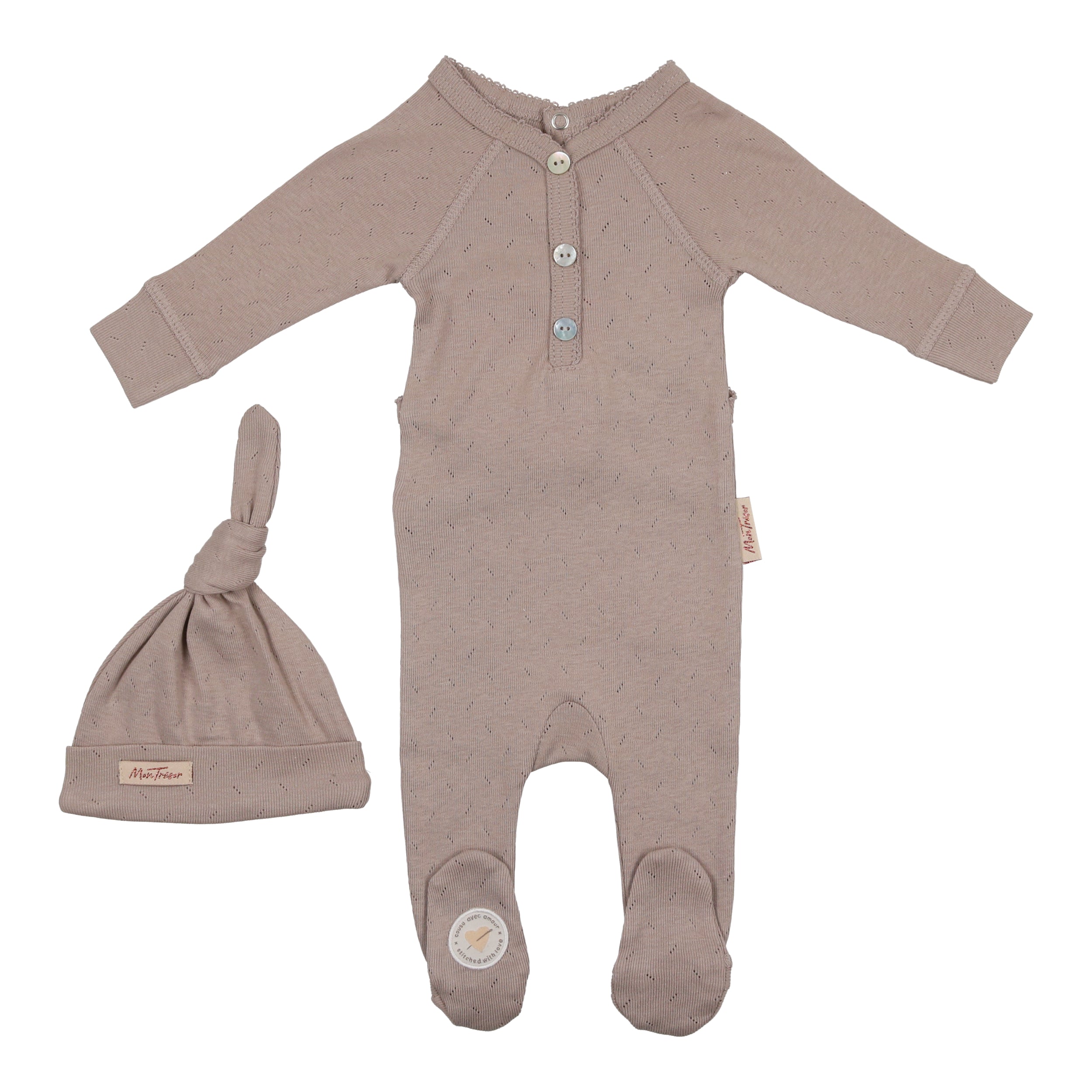 Huggable Henley Footie + Hat