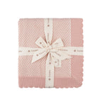 Ely's & co Bubble Knit Mauve Blanket
