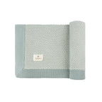 Ely's & co Bubble Knit Blue Blanket