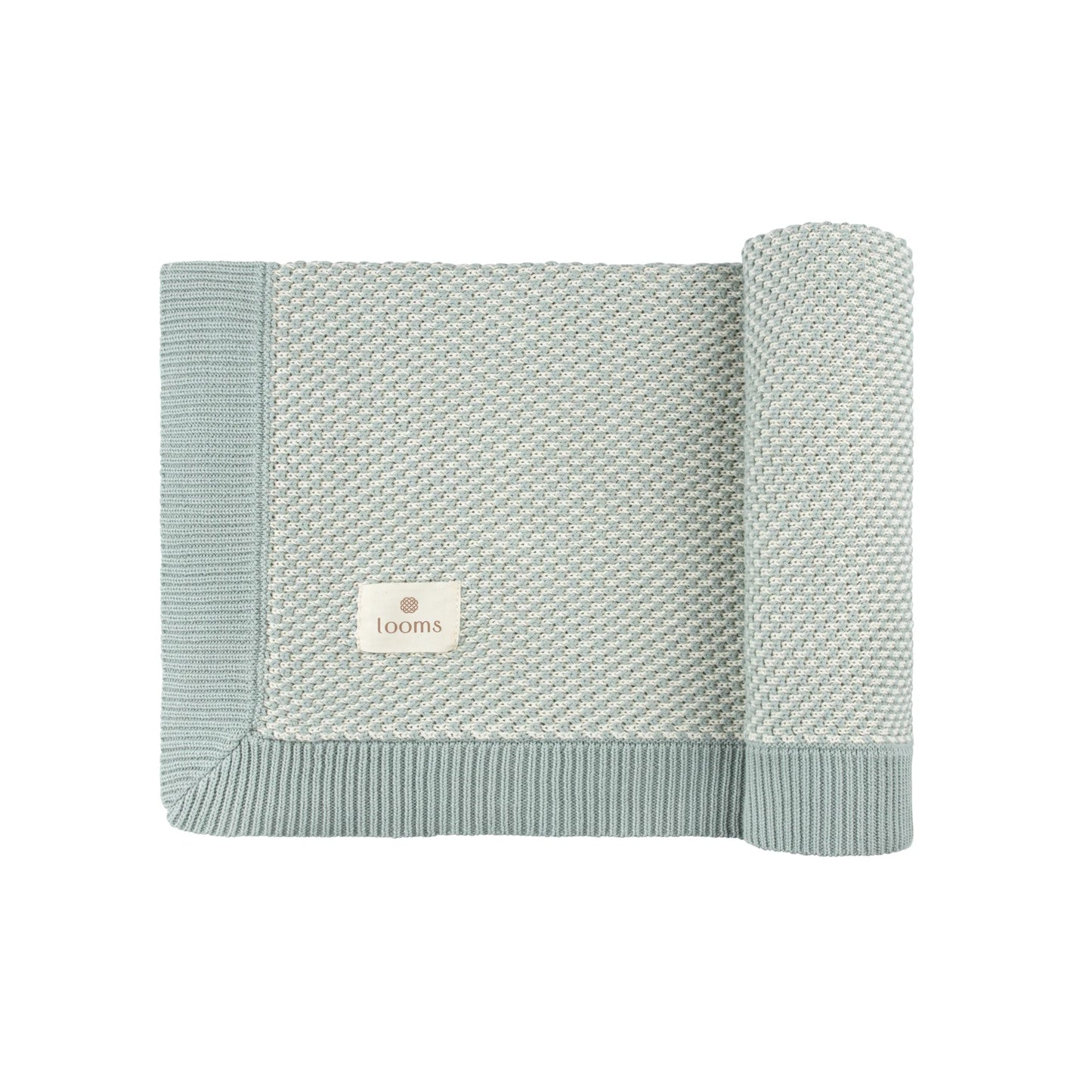 Ely's & co Bubble Knit Blue Blanket