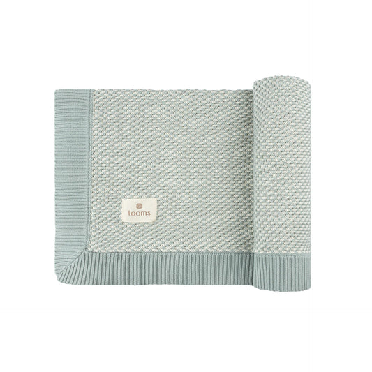 Ely's & co Bubble Knit Blue Blanket